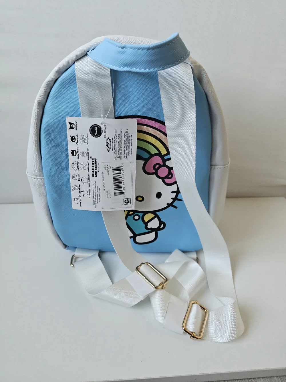 NWT Sanrio Cinnamoroll & Hello Kitty Rainbow Mini Backpack
